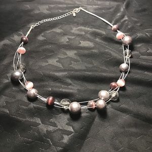 Lia Sophia short necklace, pinks